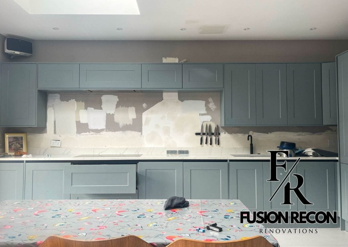 Fully integrated kitchen project in Wimbledon SW19 with seamless cabinetry and modern appliances.