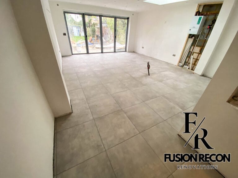 Read more about the article Large Floor Tiles Installation – Ground Floor, Clapham SW4