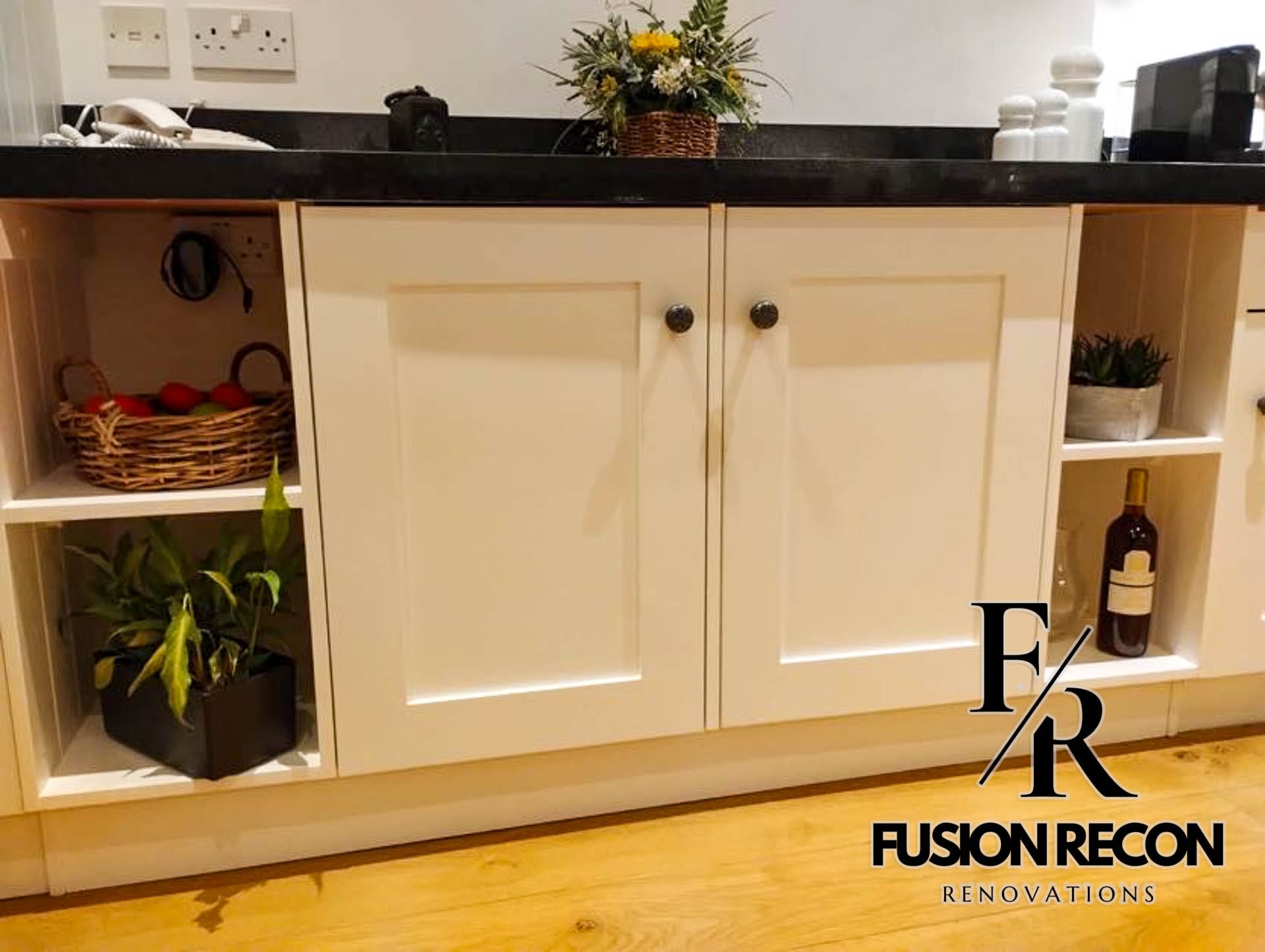 Matching boiler cabinet seamlessly integrated with kitchen cabinetry – Wimbledon SW16
