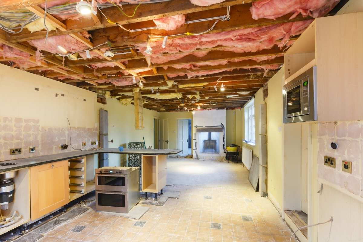 Rental property refurbishment with clean, updated interior finishes